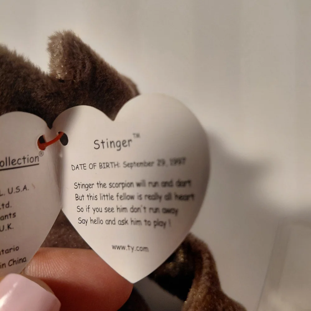 Ty Brown Plush Scorpion